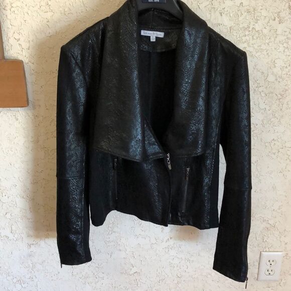 See And Be Seen faux suede Black Jacket - Picture 4 of 14